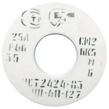 Круг 450*63*203 мм, 25А, F46-80, СТ-СМ, шліфувальний білий Запоріжабразив (електрокорунд) 45063203 фото