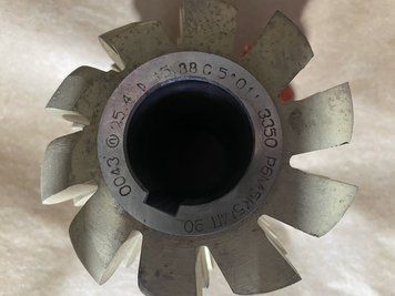 Фреза черв'ячна для нарізування зубців зірочок t25.4 dr15.88 Р6М5К5 ГОСТ15127-83 (125 ммх125 ммх40 мм) 3202452908 фото